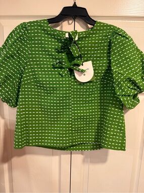 Kate Spade for Target Green Mini Dot Bow Top